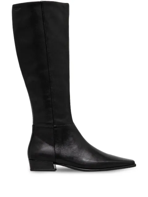 VAGABOND pointed-toe leather knee-high boots