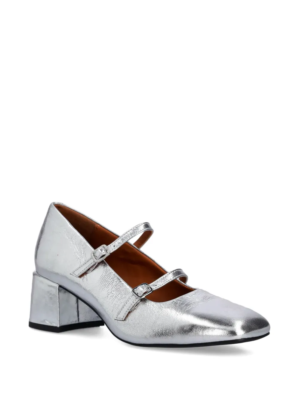 VAGABOND Adison double-buckle metallic leather pumps | Heeled Pumps | Image 2