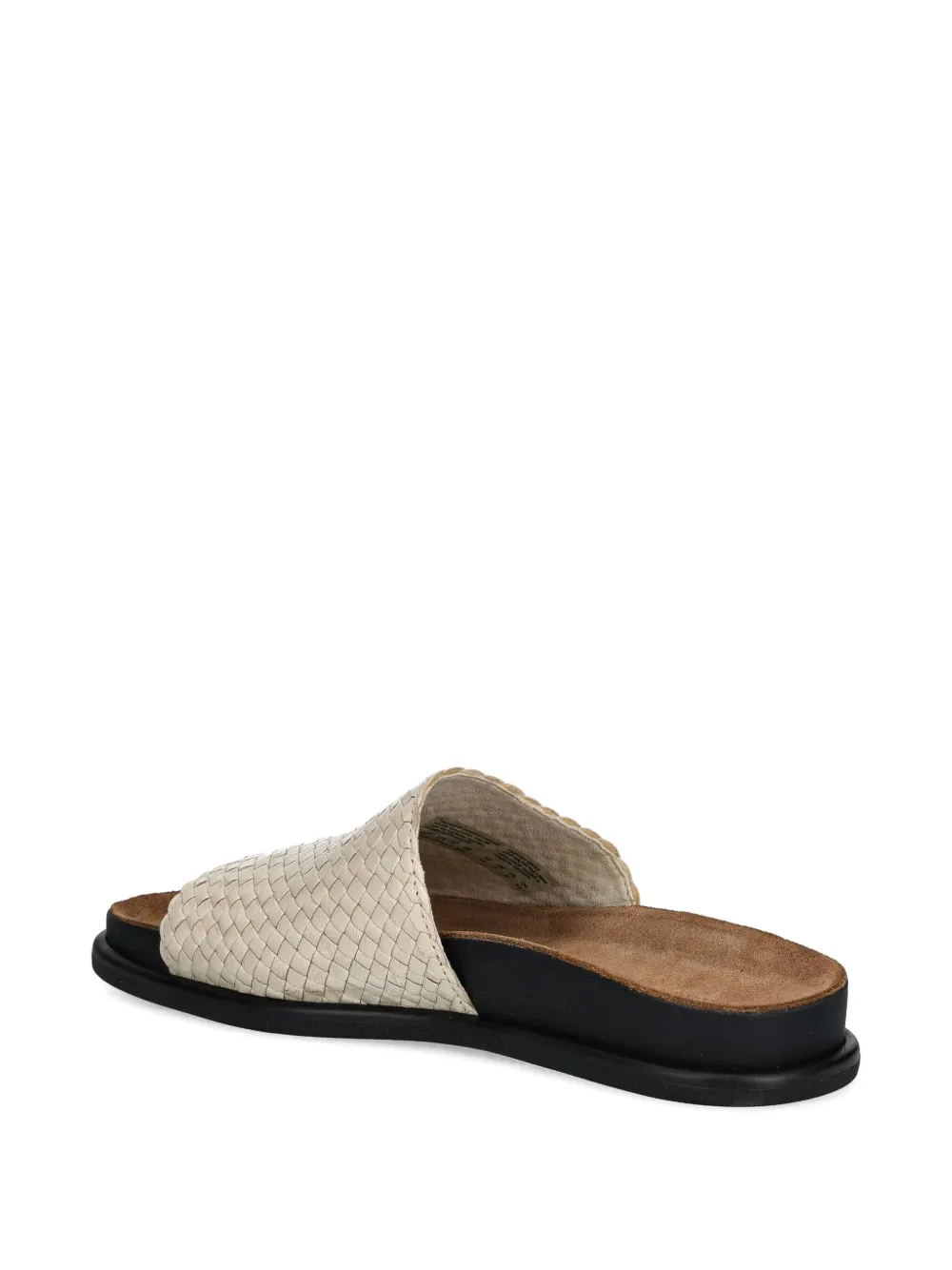 VAGABOND Effie woven leather slides Neutrals