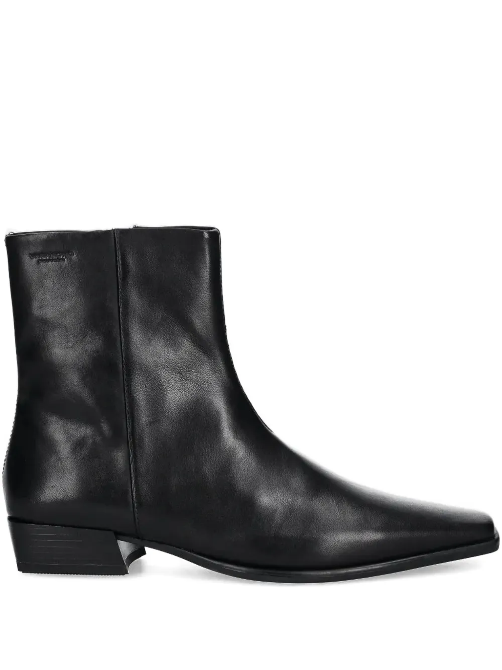 VAGABOND zip-detail pointed-toe boots Black