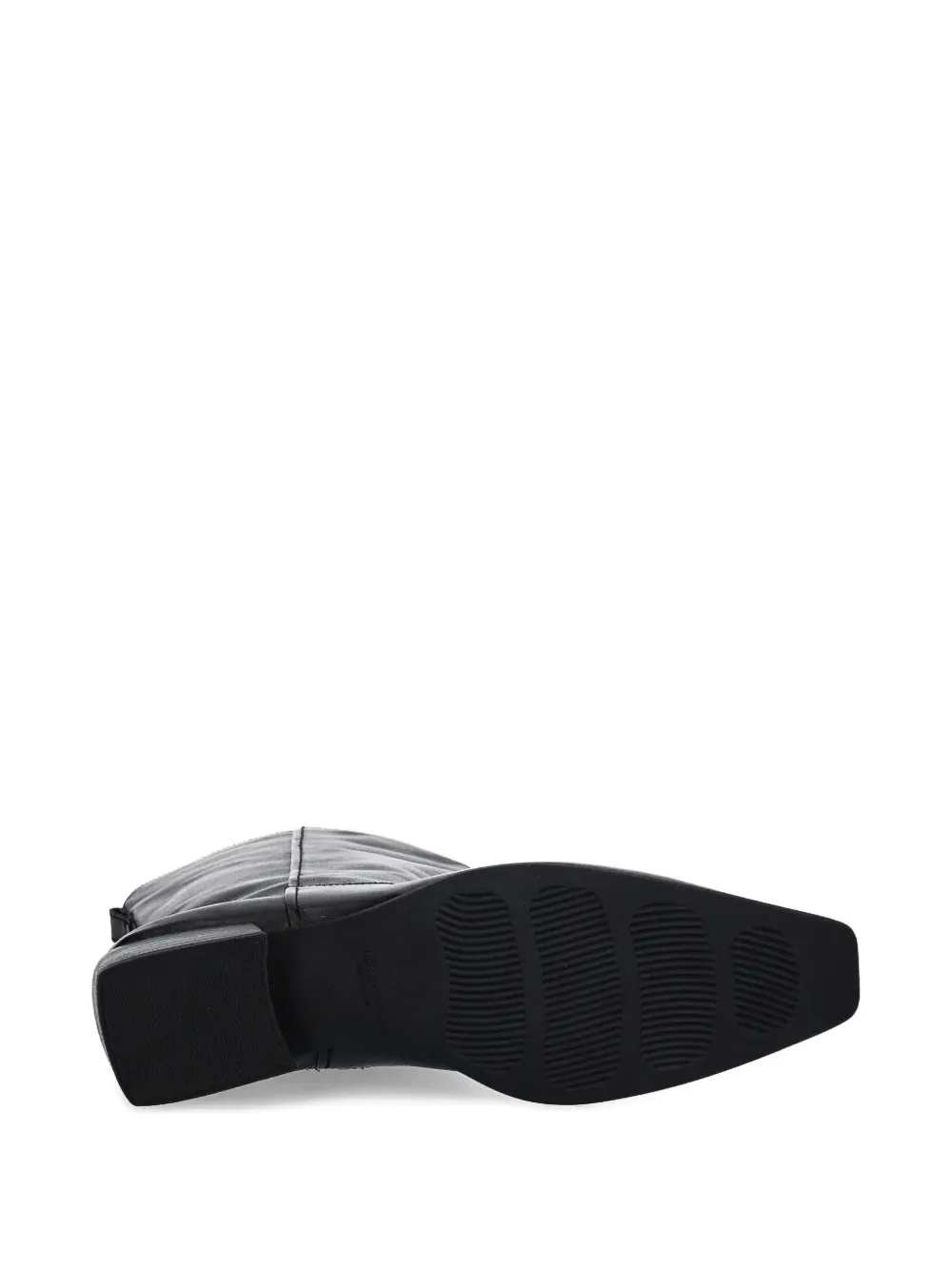 VAGABOND Nella leather square-toe cowboy boots Black