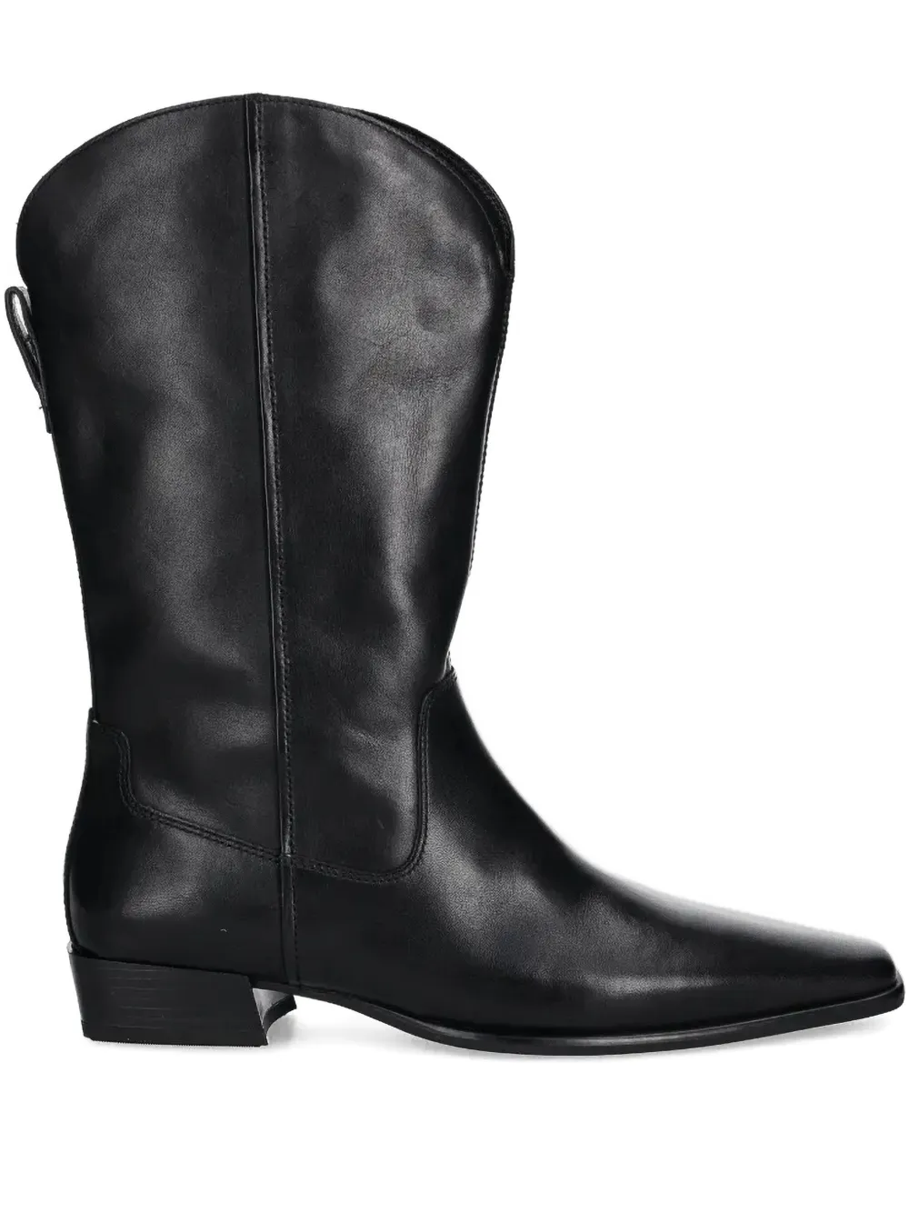 VAGABOND Nella leather square-toe cowboy boots | Black | Image 1