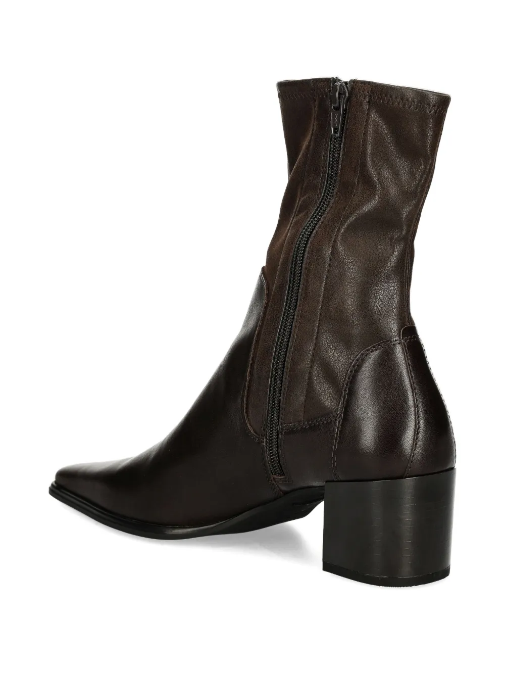VAGABOND Giselle pointed-toe block-heel ankle boots Brown