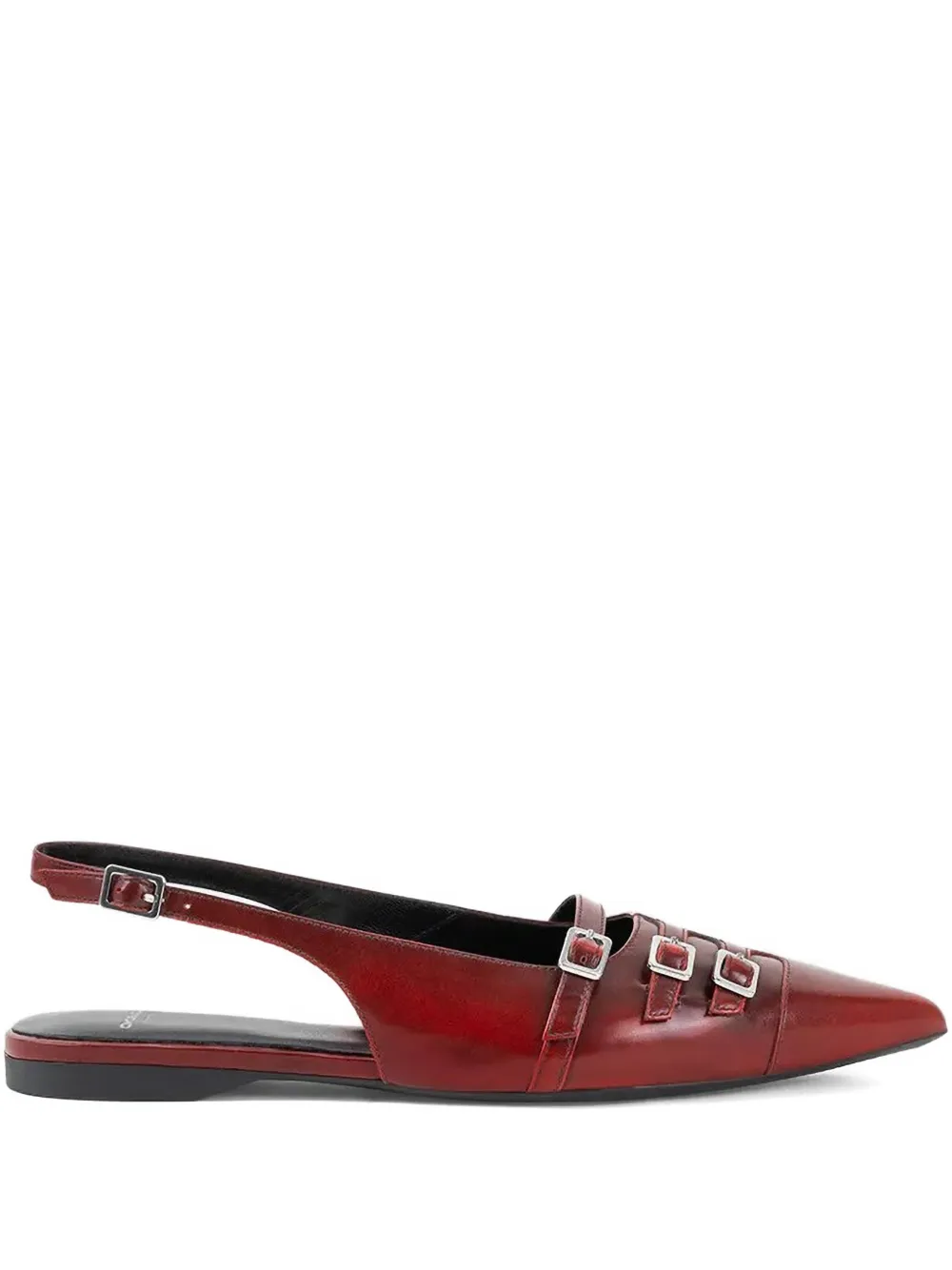 VAGABOND Hermine slingback ballerina's met gesp Rood