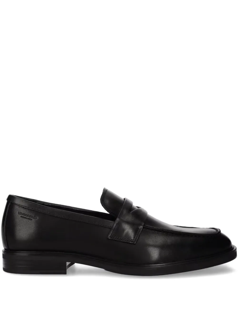 VAGABOND Leren penny loafers Zwart