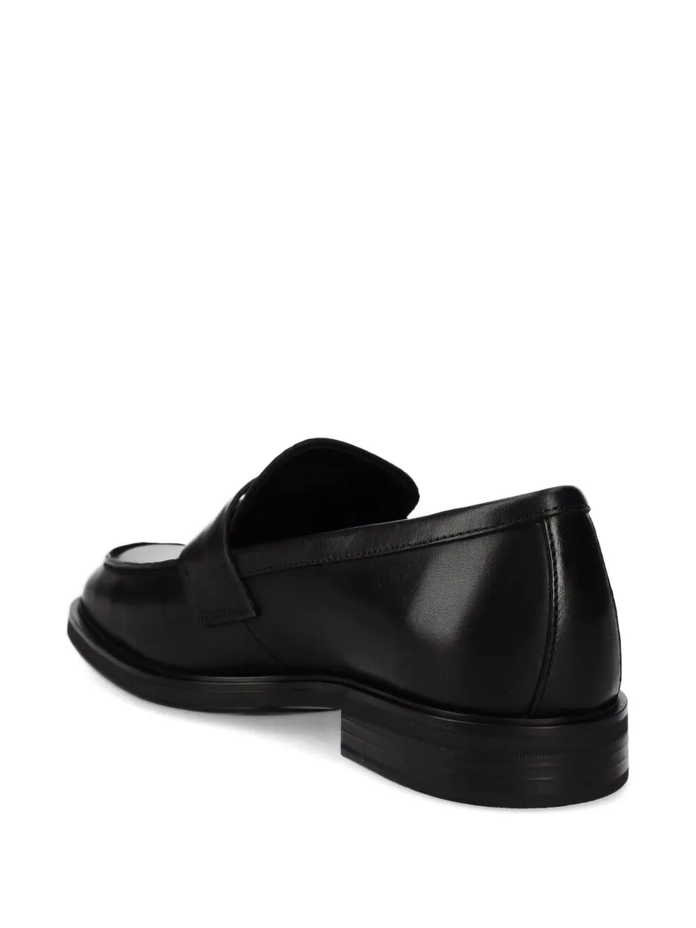 VAGABOND Leren penny loafers Zwart