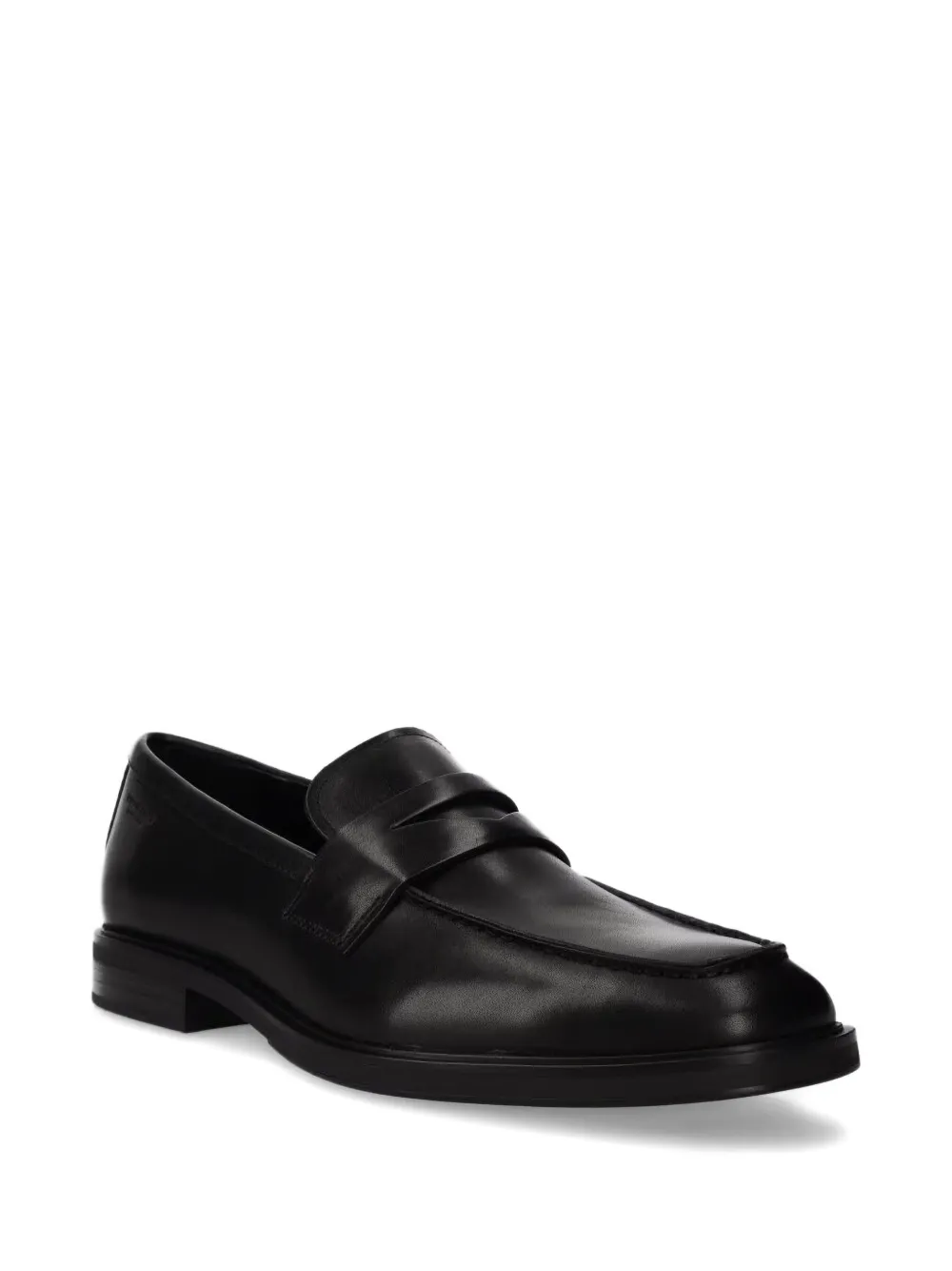 VAGABOND Leren penny loafers Zwart