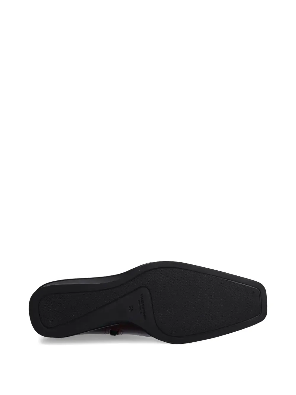 VAGABOND 50 mm Aino laarzen met sleehak en rits Rood