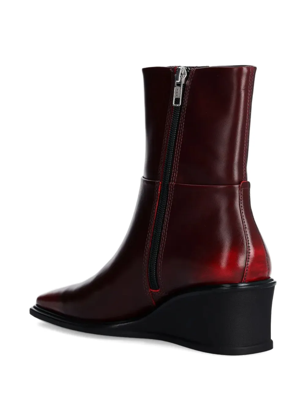 VAGABOND 50 mm Aino laarzen met sleehak en rits Rood