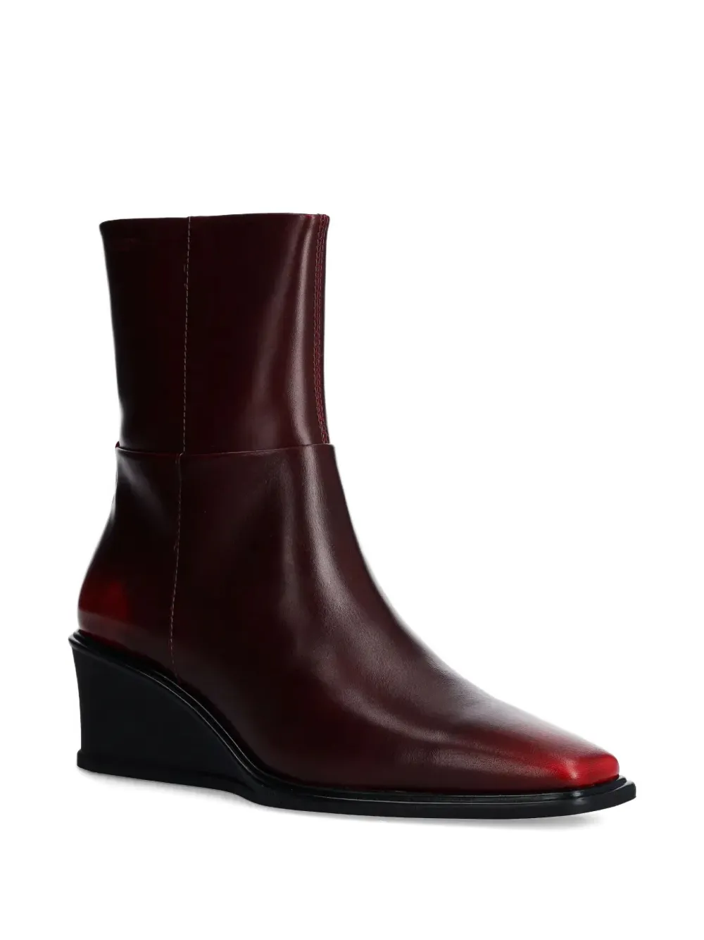 VAGABOND 50 mm Aino laarzen met sleehak en rits Rood