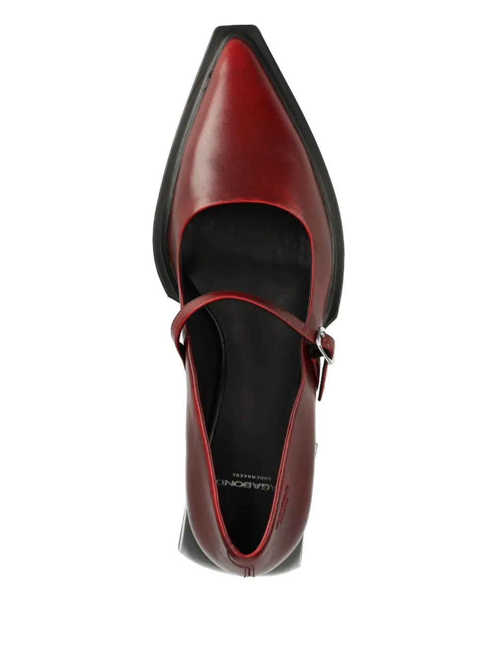 VAGABOND 55mm VIvian buckle-strap block-heel pumps Red