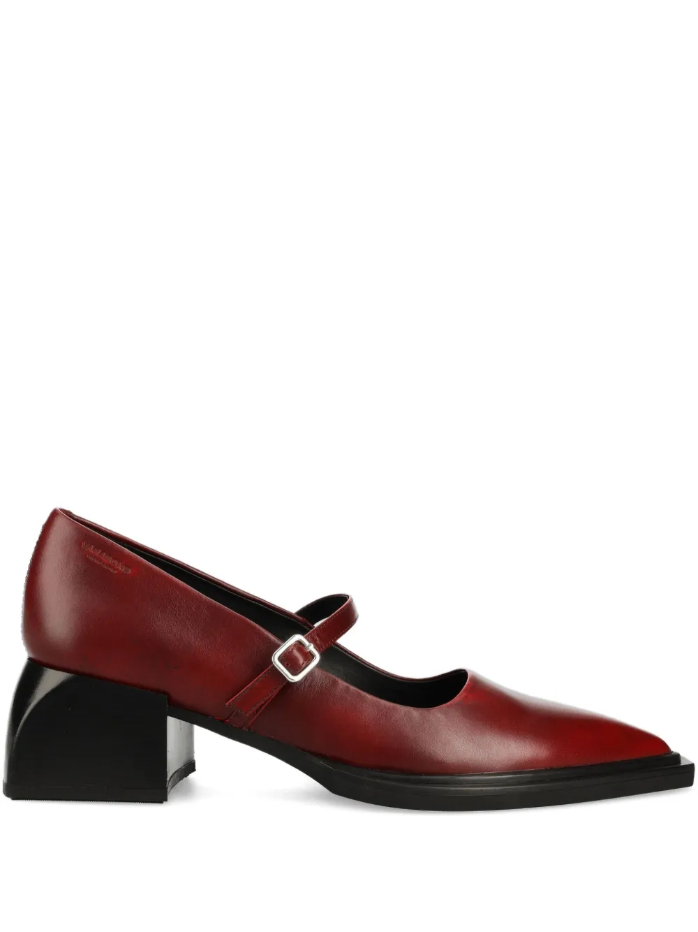 VAGABOND 55mm VIvian buckle-strap block-heel pumps Red