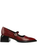 VAGABOND 55mm VIvian buckle-strap block-heel pumps - Red