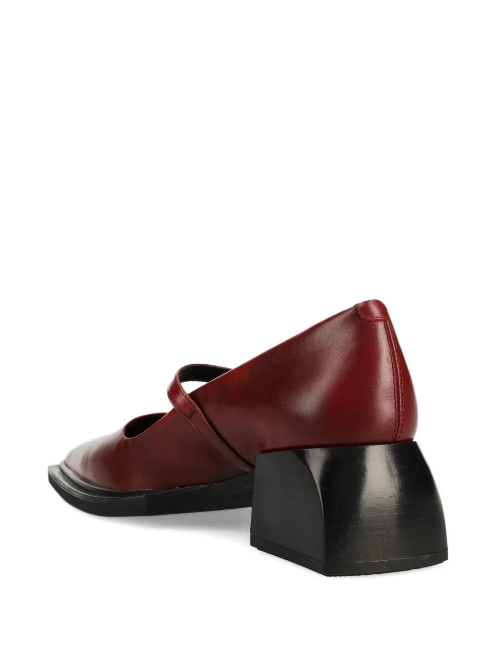 VAGABOND 55mm VIvian buckle-strap block-heel pumps Red