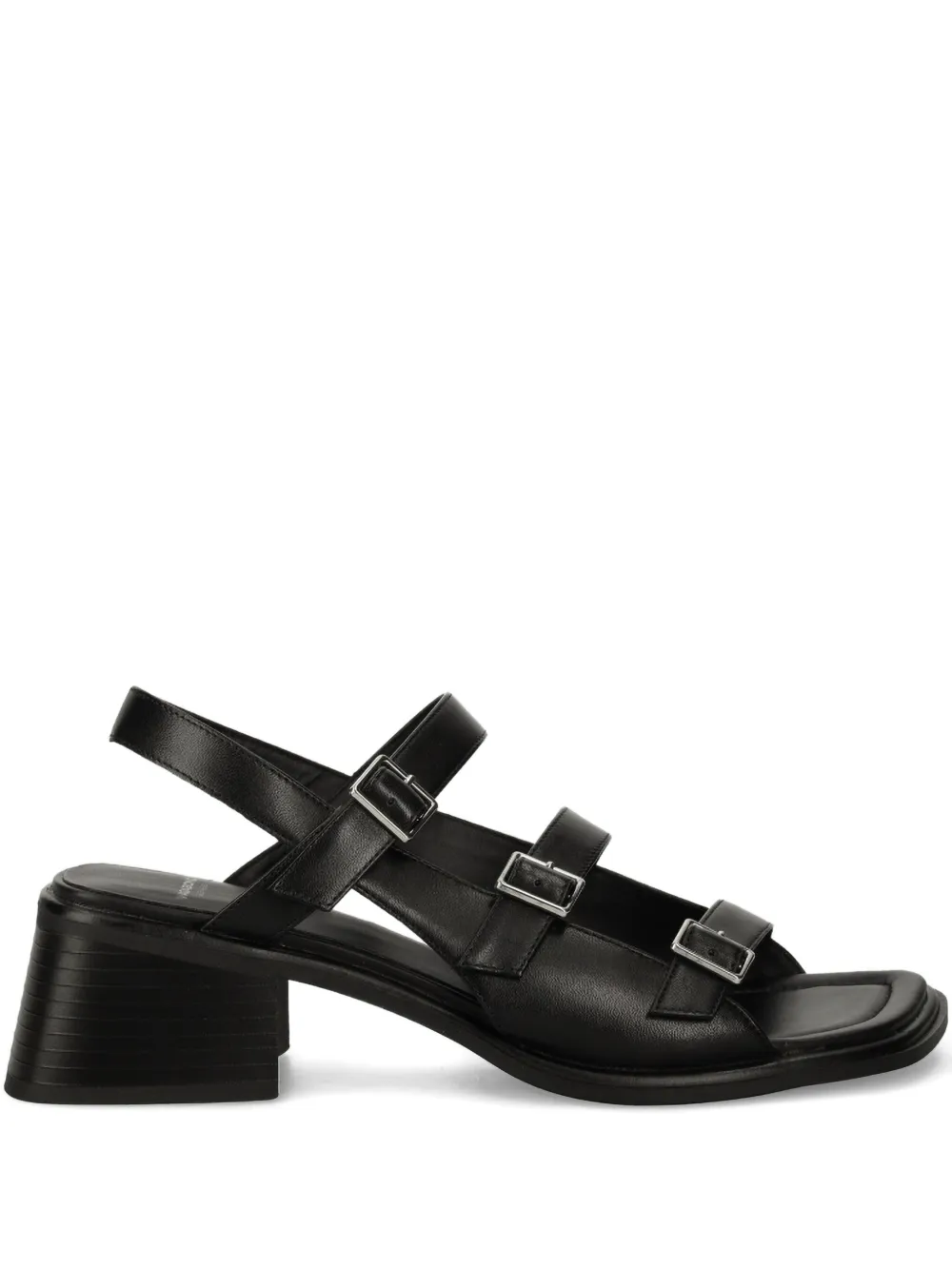 VAGABOND 60mm Ines buckle-detail block-heel sandals | Black | Image 1