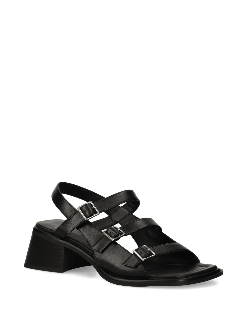 VAGABOND 60mm Ines buckle-detail block-heel sandals Black