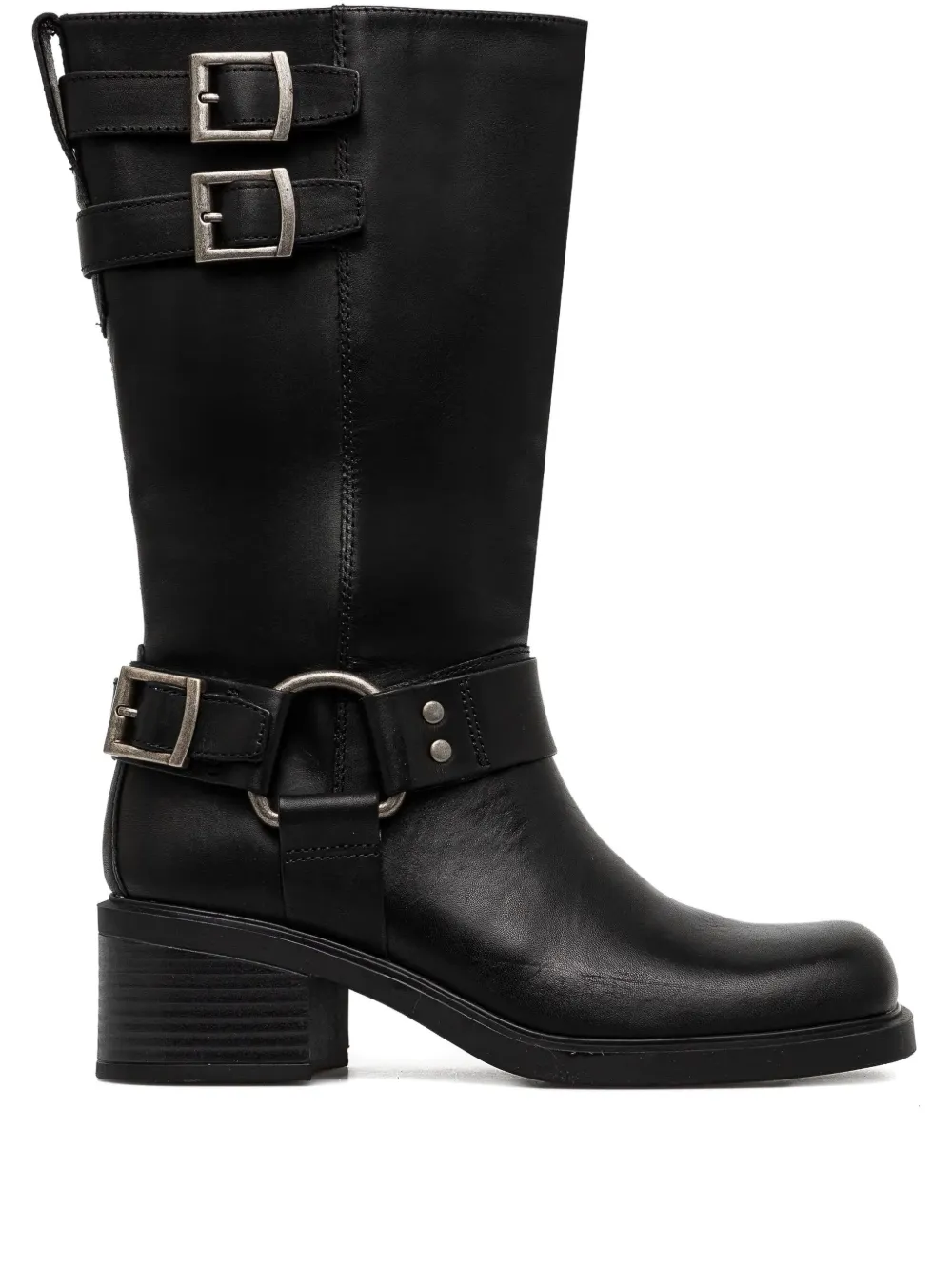 VAGABOND Daniella buckle-strap leather boots | Black | Image 1