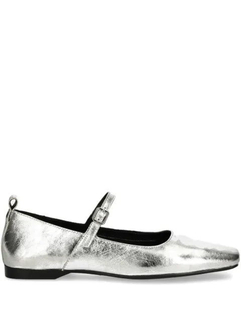 VAGABOND Delia buckle-strap square-toe ballet flats