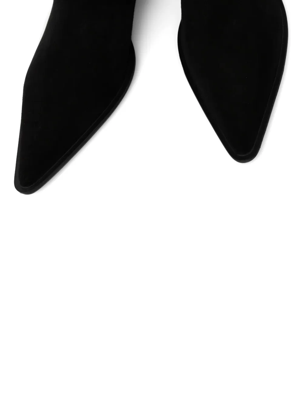 Vagabond 40mm Cassie Pointed-toe Suede Knee-high Boots In Black