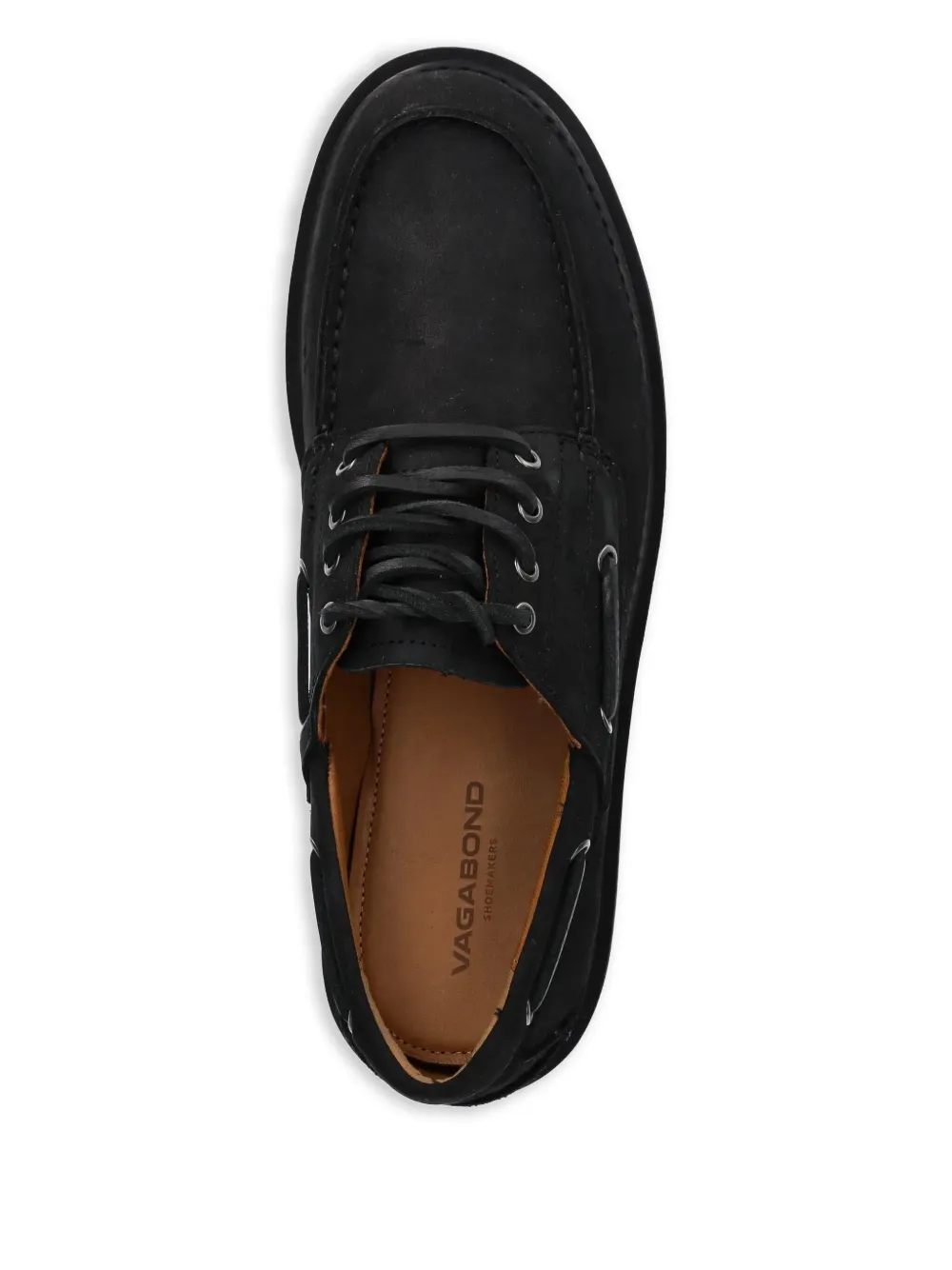 VAGABOND Leren bootschoenen Zwart