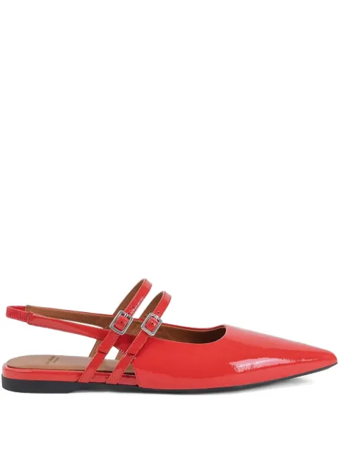 VAGABOND Hermine patent leather slingback ballet flats
