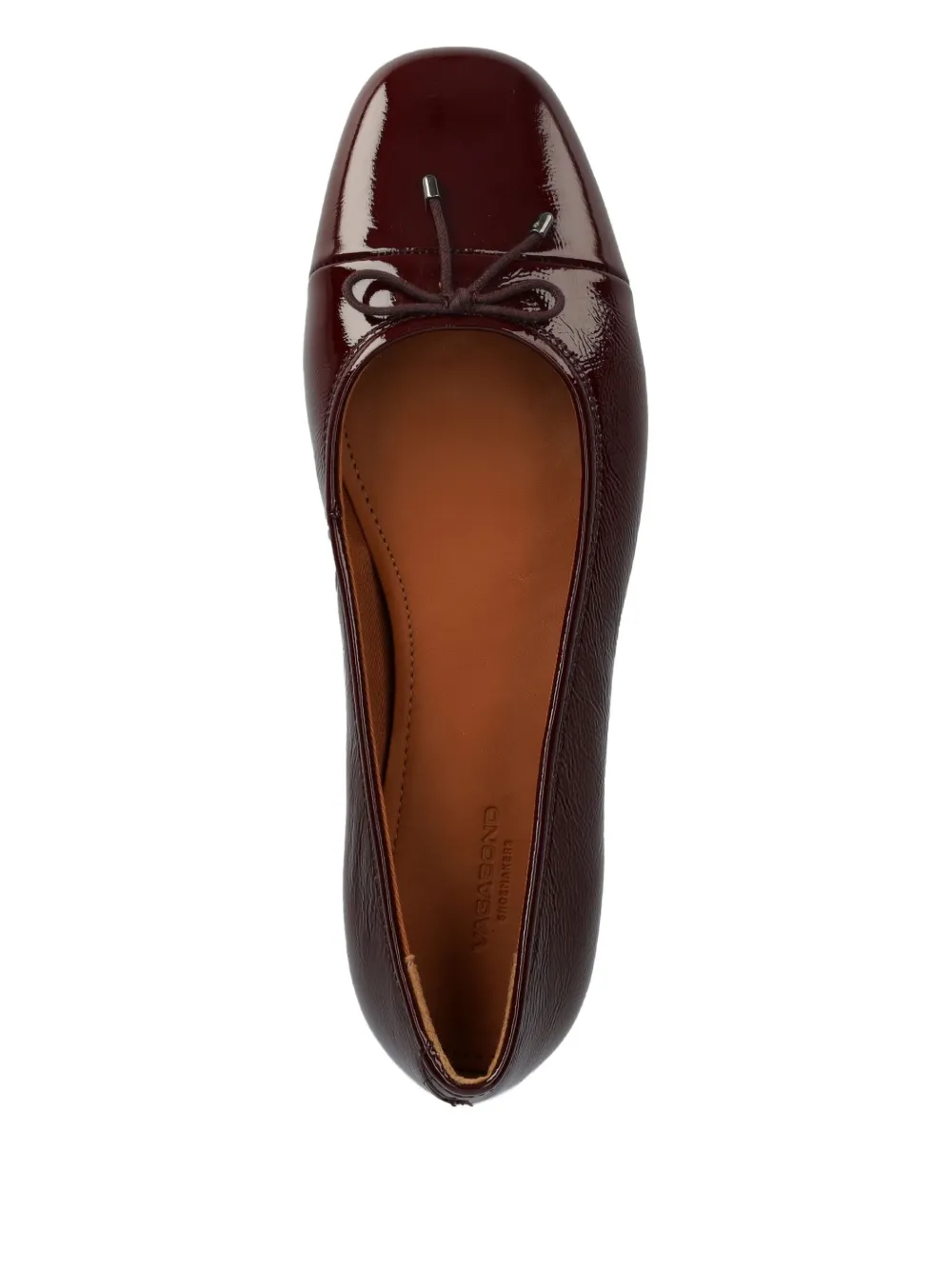 VAGABOND Jolin patent-leather ballet flats Red