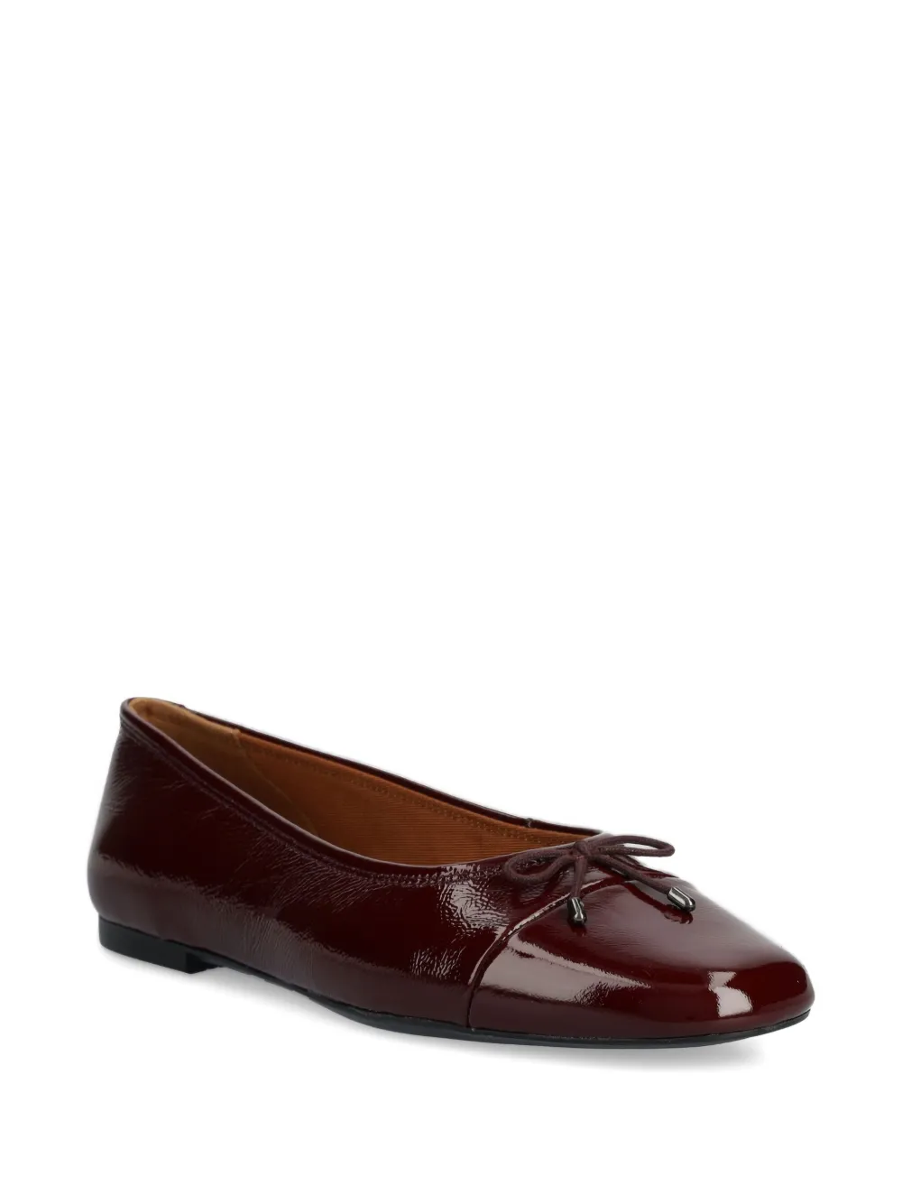 VAGABOND Jolin patent-leather ballet flats Red