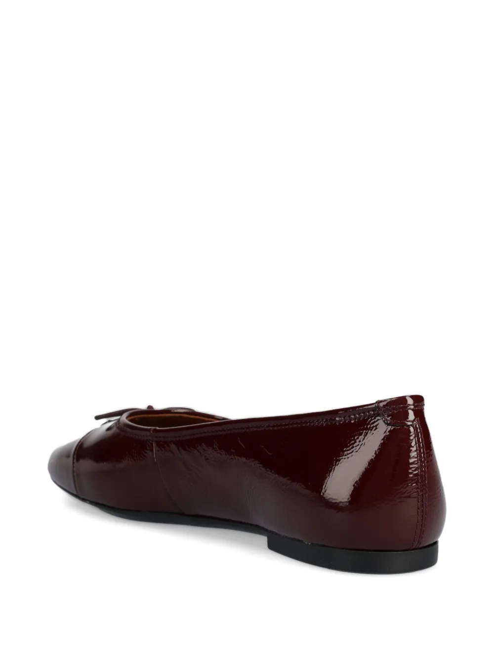 VAGABOND Jolin patent-leather ballet flats Red