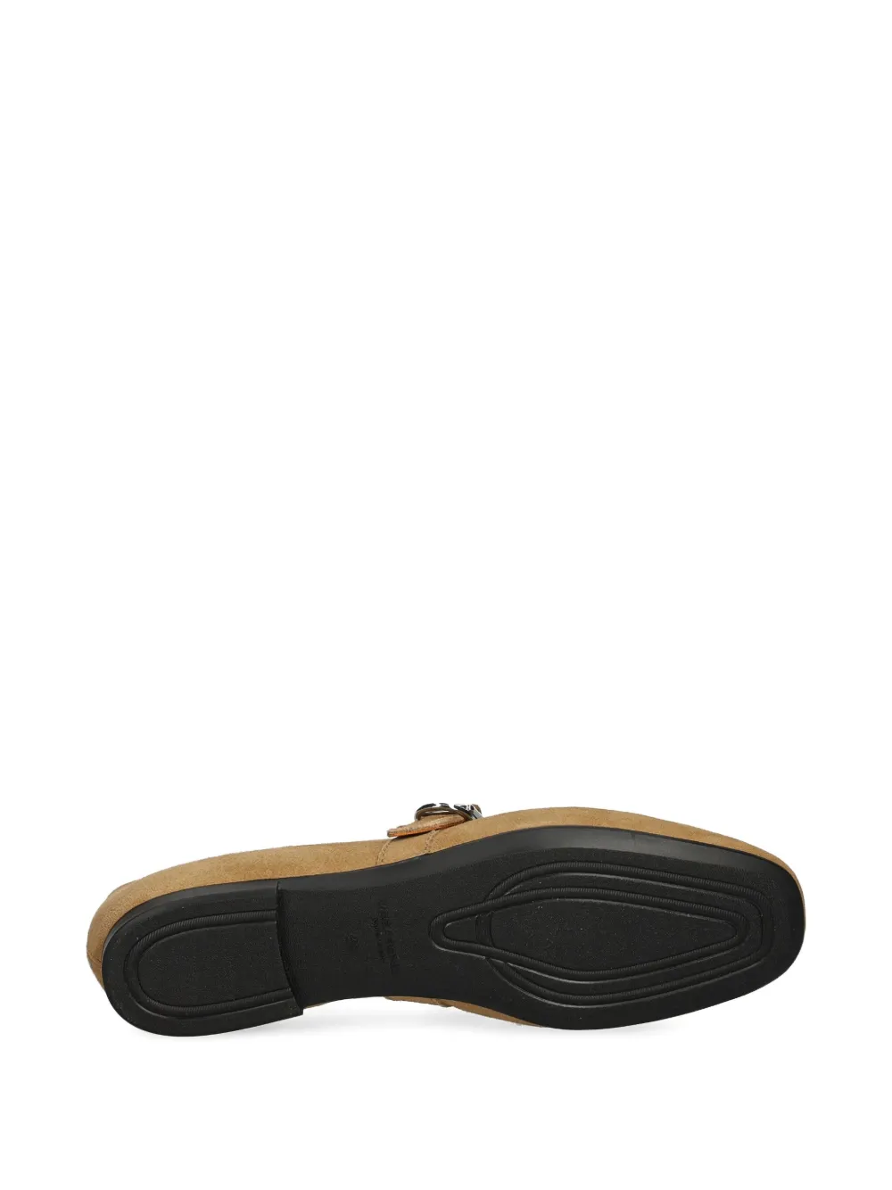 VAGABOND Jolin suède ballerina's met gespbandje Beige