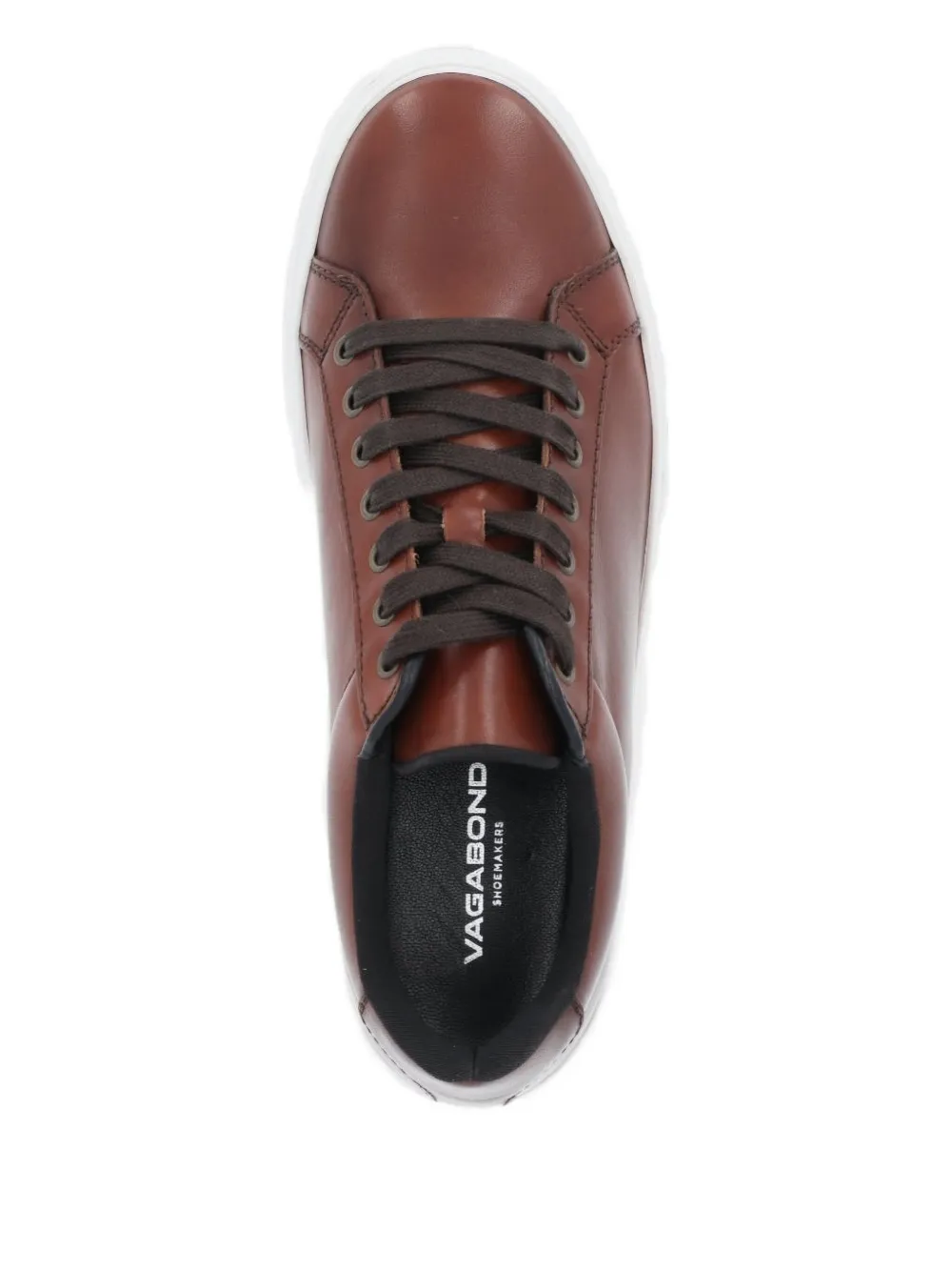 VAGABOND lace-up leather sneakers Brown