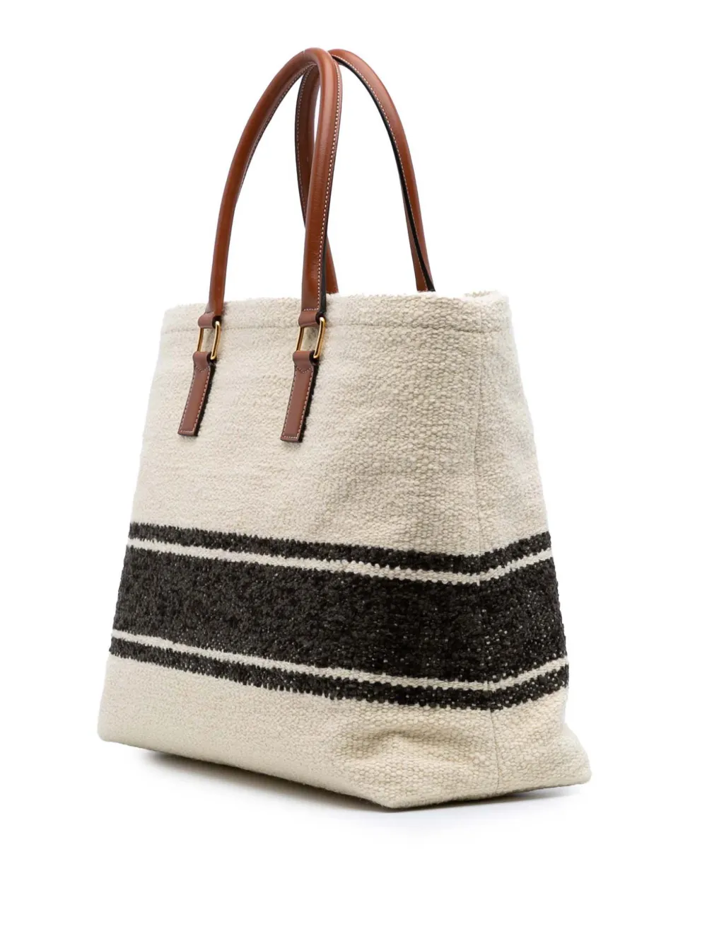 Pre-owned Celine 2020 Canvas Plein Soleil Horizontal Cabas Tote Bag In Brown