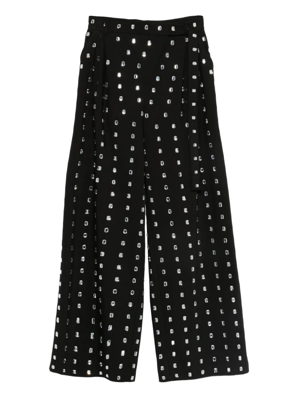 Giuseppe Di Morabito crystal-embellished high-waisted trousers | Black | Image 1