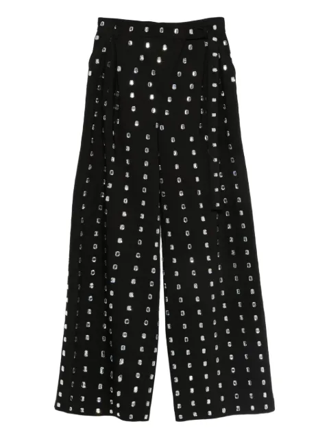 Giuseppe Di Morabito crystal-embellished high-waisted trousers