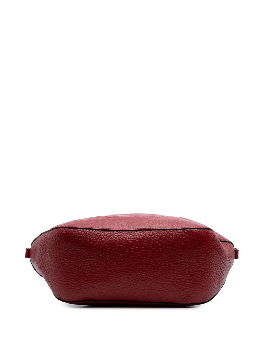 Pre-owned Burberry 2000-2017 Medium Heritage Grain Check Embossed Orchard Bowling Bag Satchel