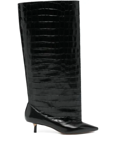 Jacquemus 45mm croc-embossed boots