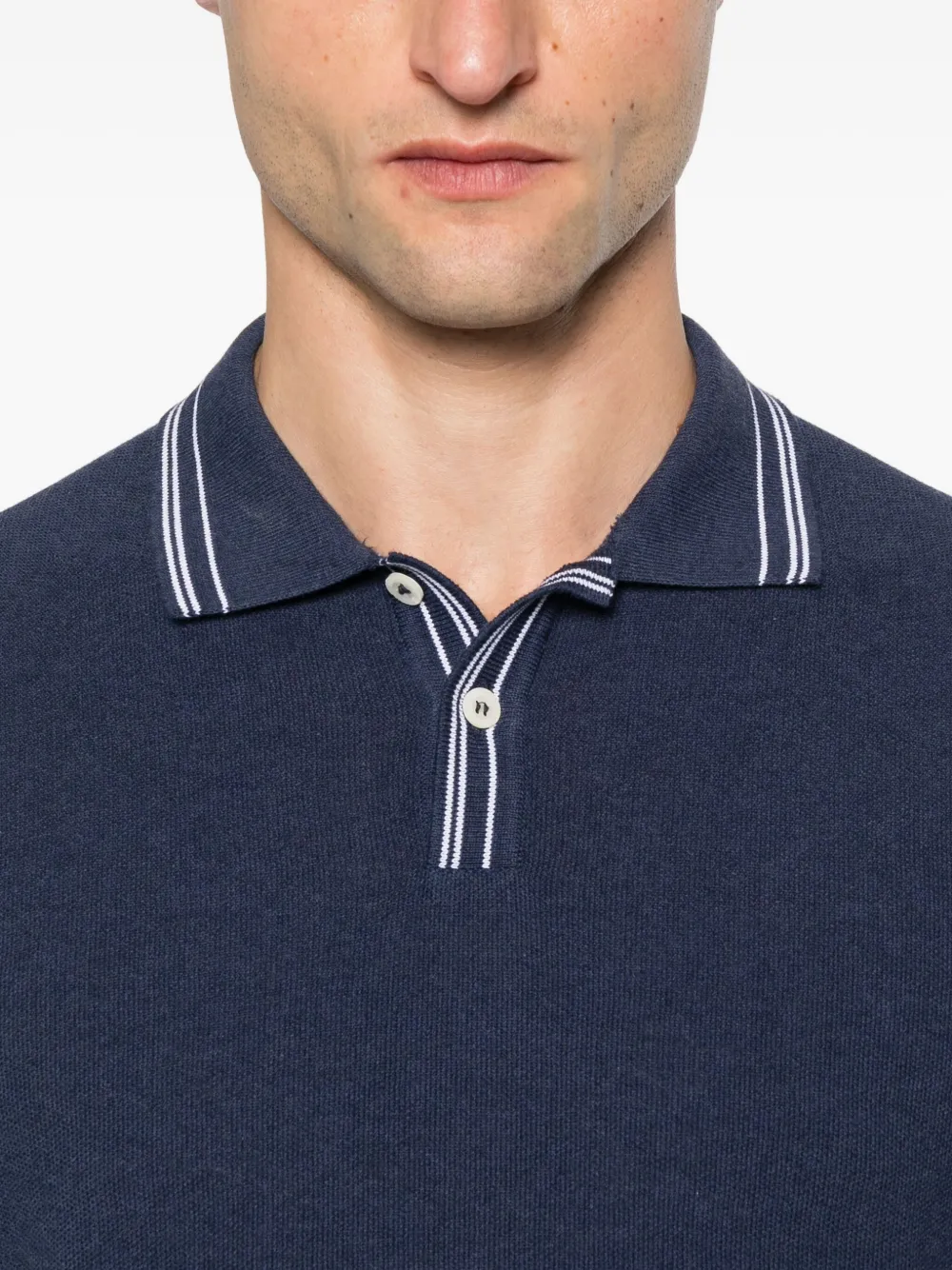 Gran Sasso Katoenen poloshirt Blauw