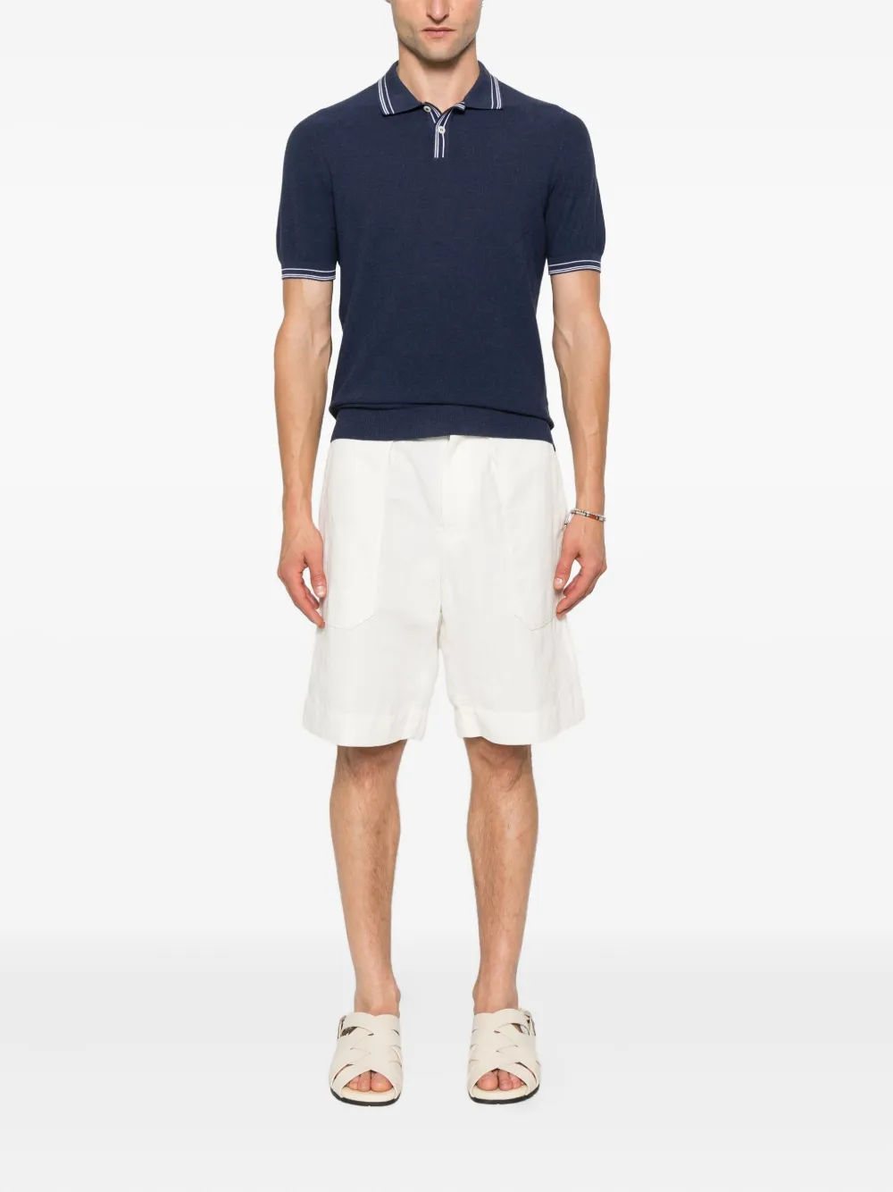 Gran Sasso Katoenen poloshirt - Blauw