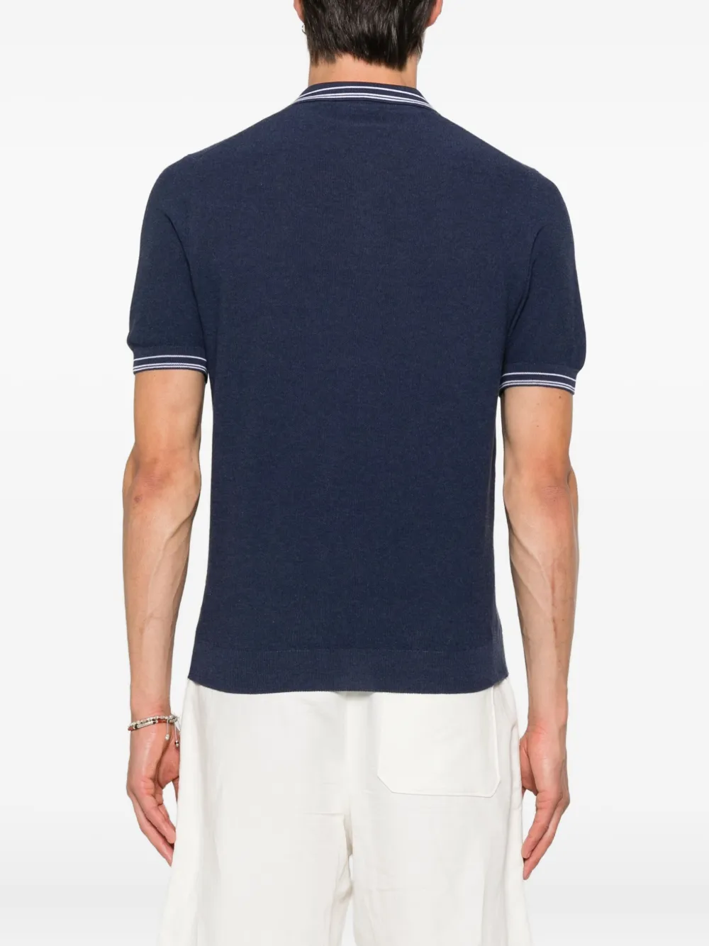Gran Sasso Katoenen poloshirt Blauw
