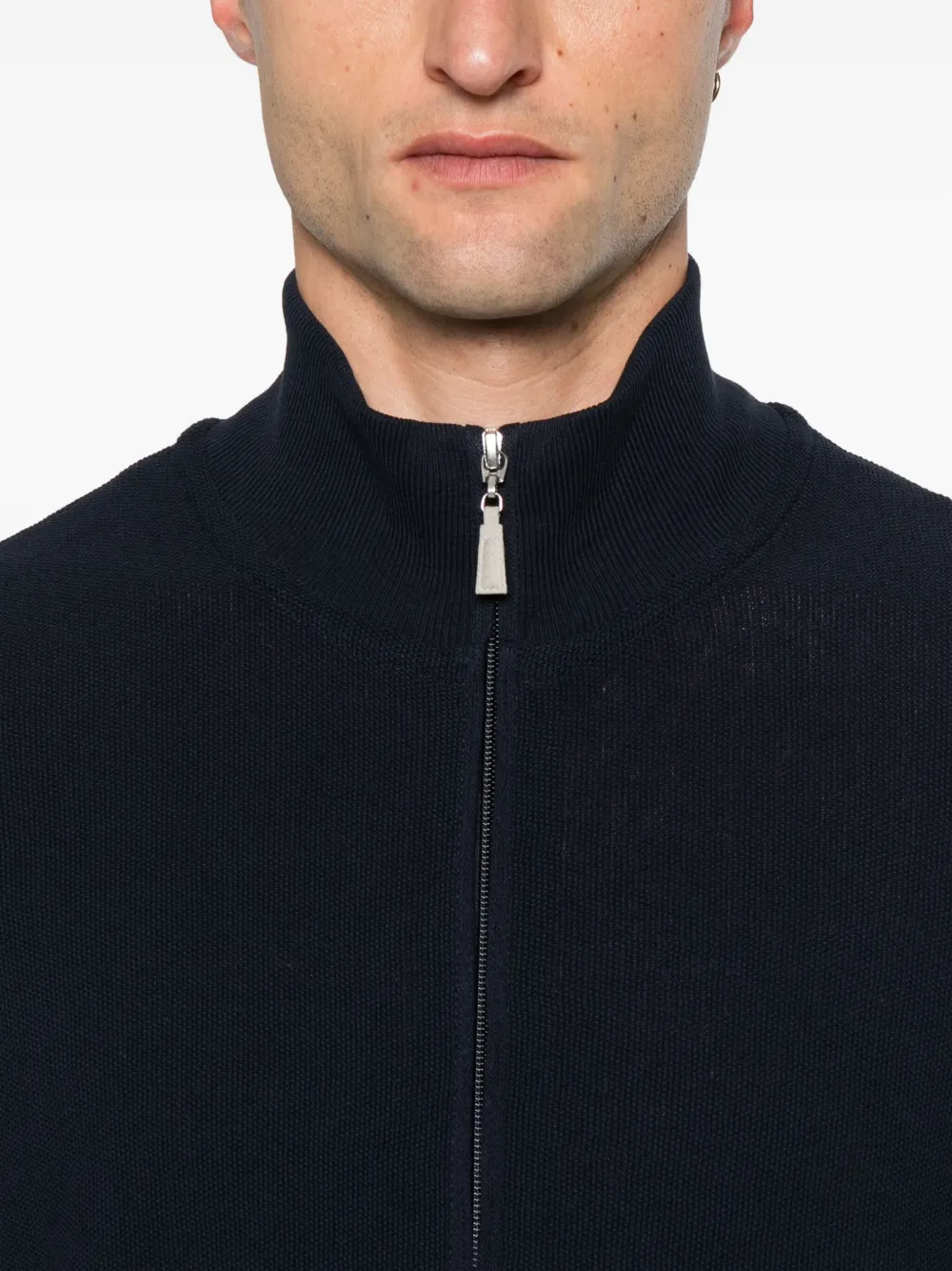 Gran Sasso Katoenen vest met rits Blauw