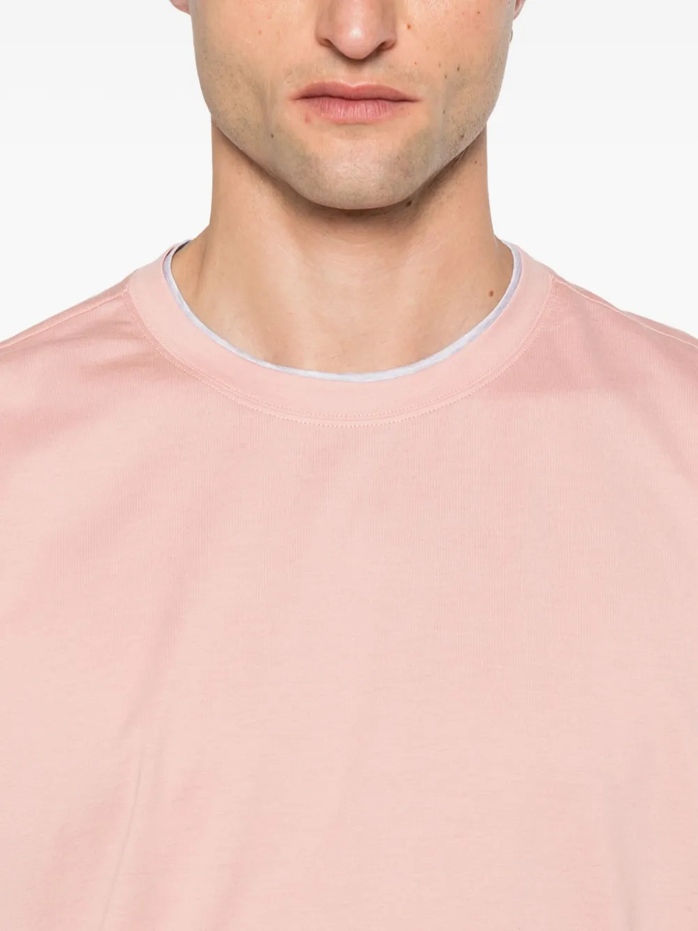 Gran Sasso Gelaagd katoenen T-shirt Roze