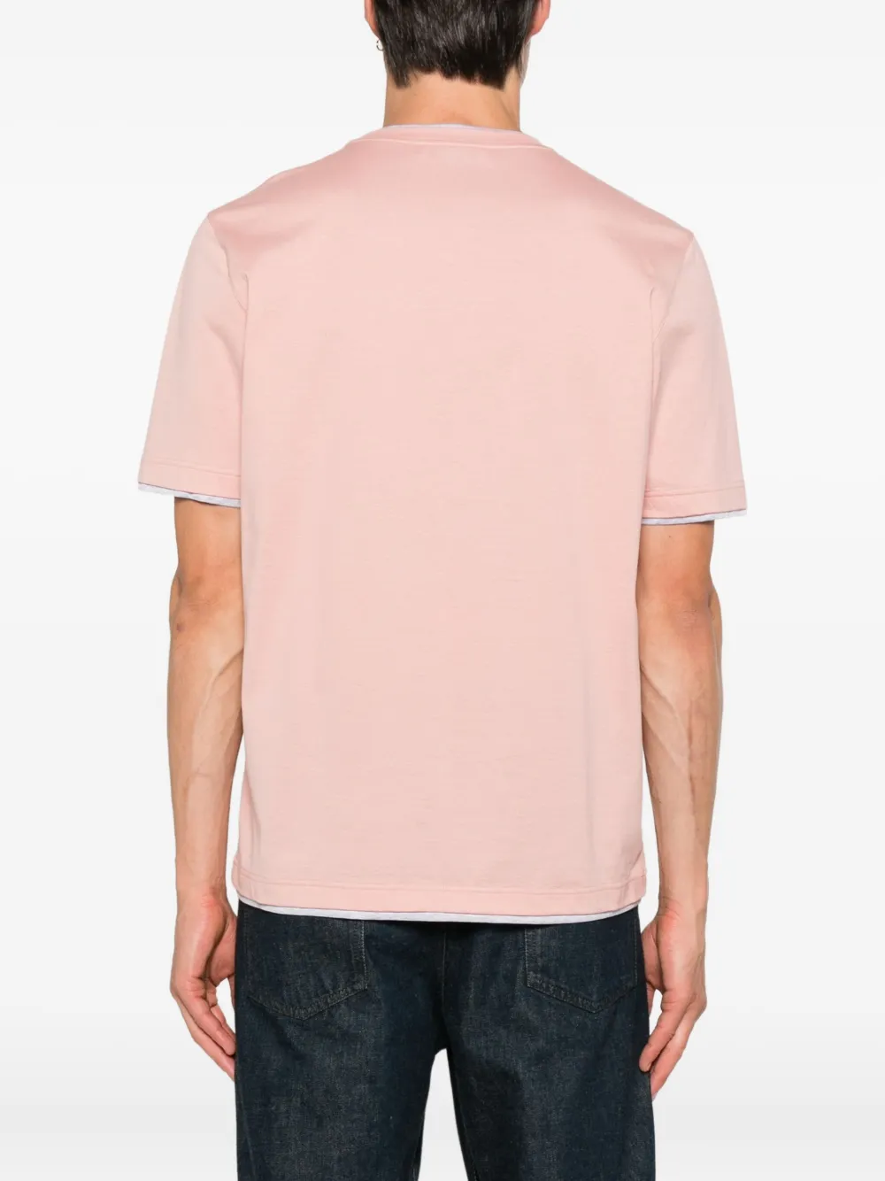 Gran Sasso Gelaagd katoenen T-shirt Roze