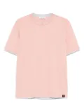 Gran Sasso layered cotton t-shirt - Pink