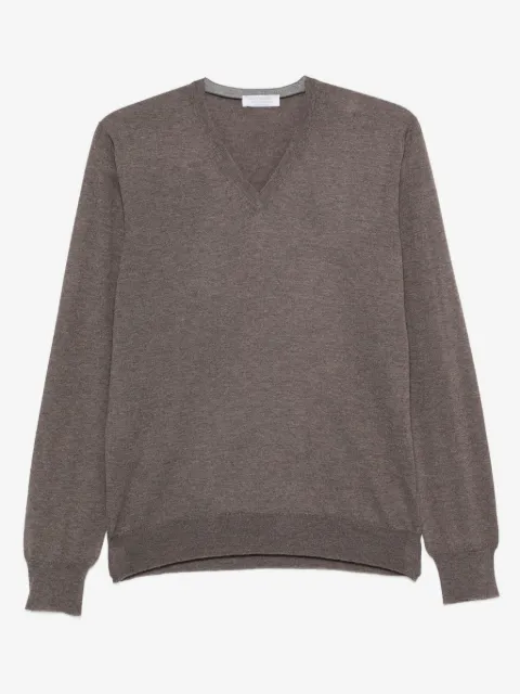 Gran Sasso v-neck wool sweater