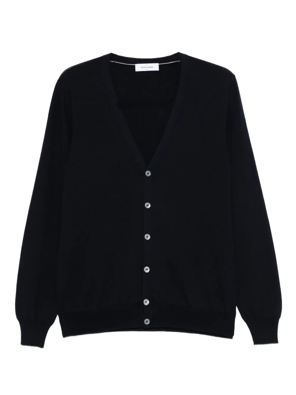 Gran Sasso Button-front Wool Cardigan In Blue