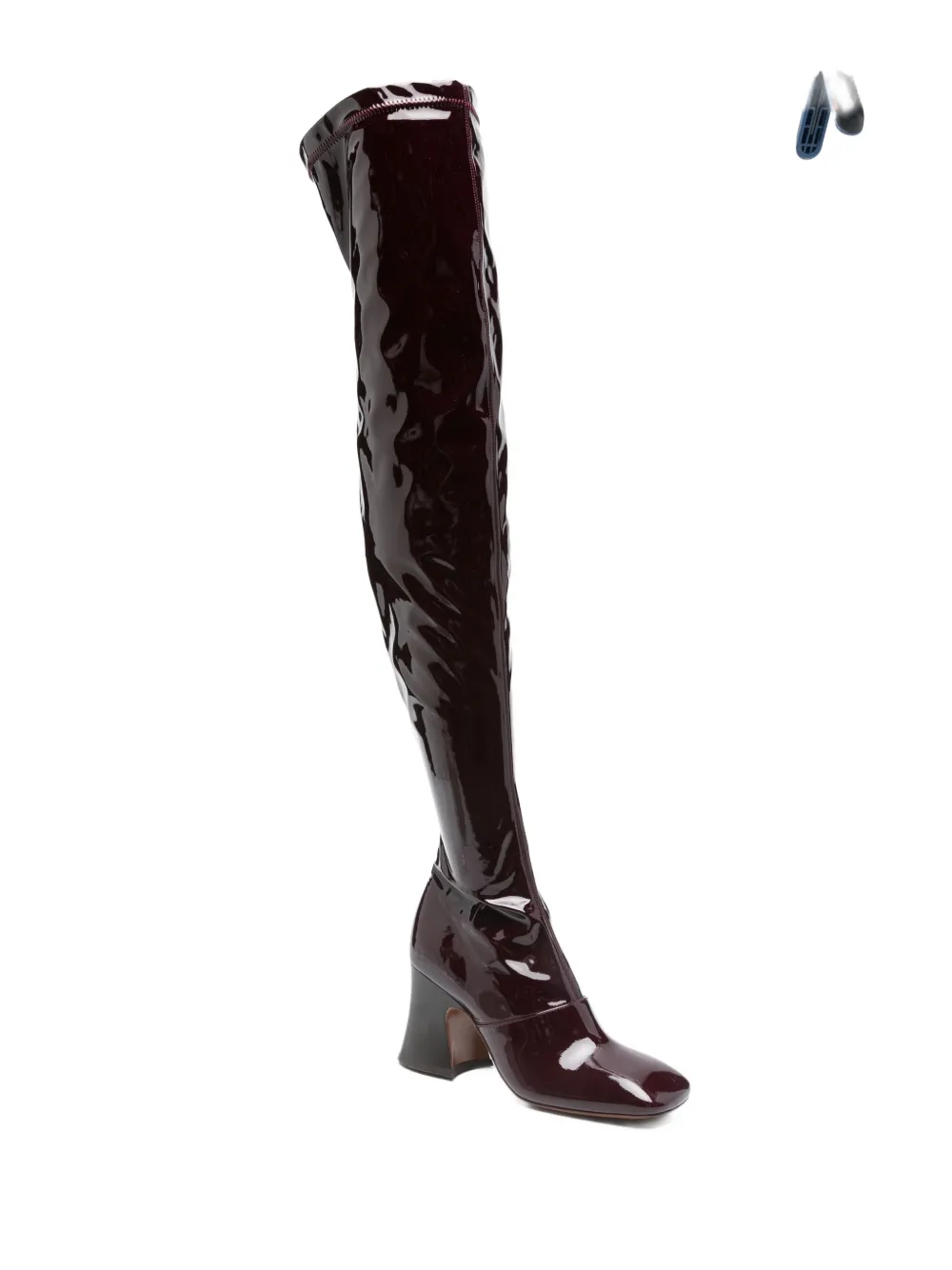 Chloé 80mm Janis leather boots | Over-The-Knee Boots | Image 2