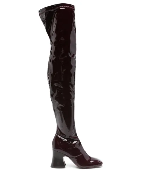 Chloé 80mm Janis leather boots