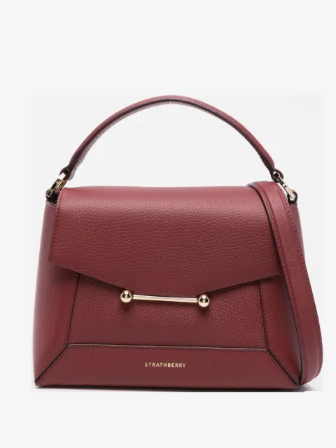 Strathberry nano Mosaic top-handle bar-detail tote bag
