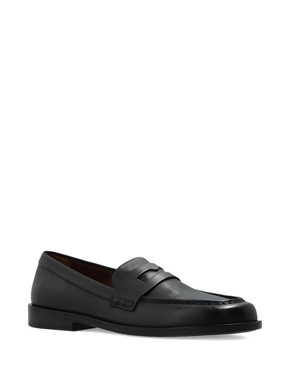 Marsèll leather penny loafers Black