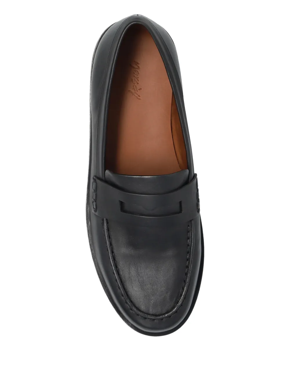 Marsèll leather penny loafers Black