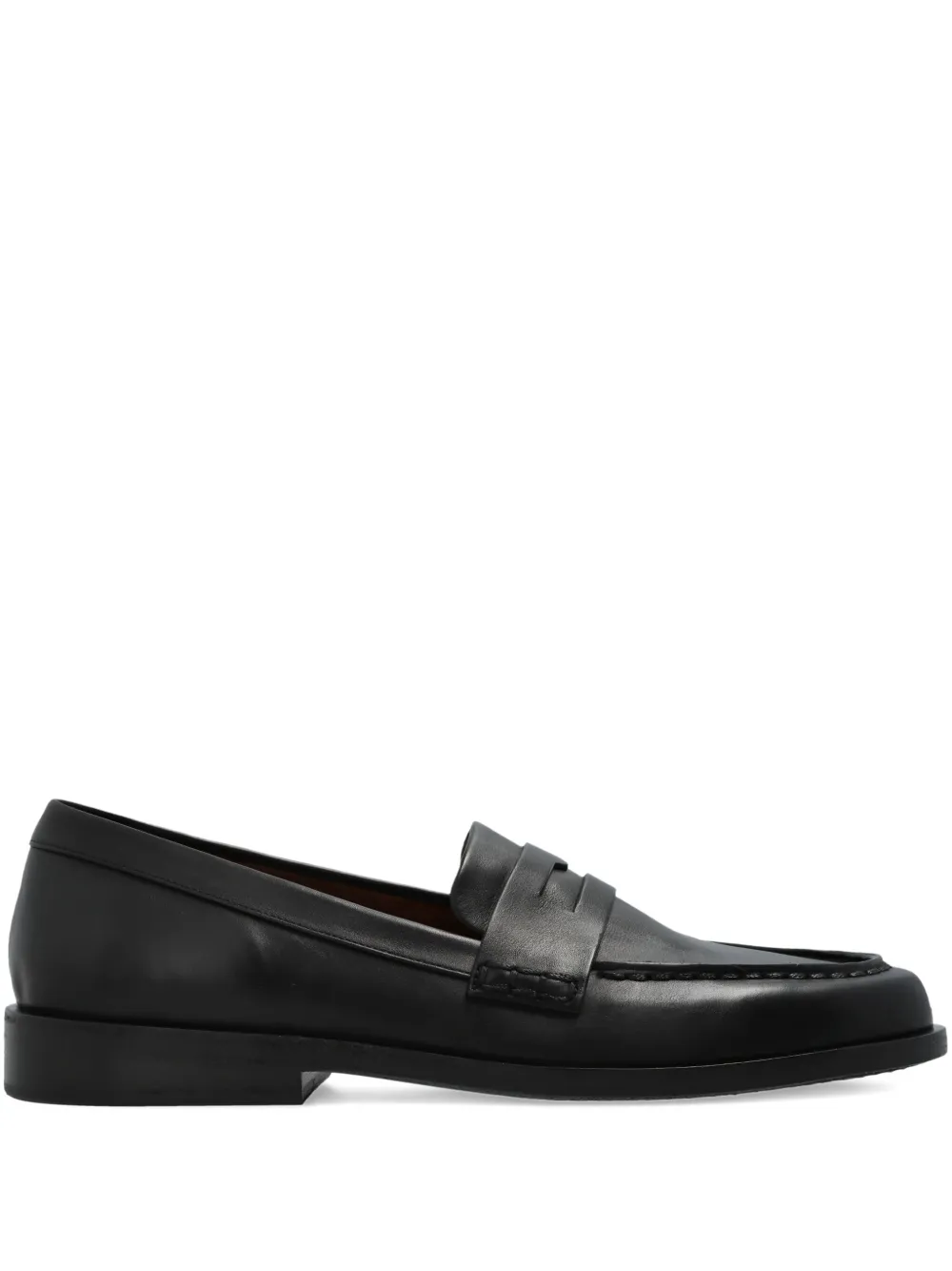 Marsèll leather penny loafers Black